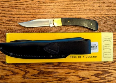 Buck 101 Hunter Fixed Blade Knife 420HC Macassar Ebony Dymondwood NEW IN BOX - Image 1 of 4