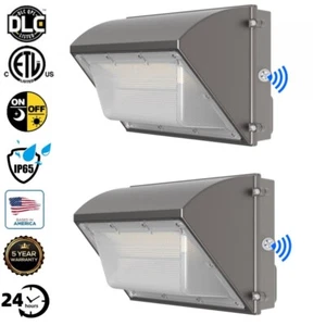 2 PACK - LED Wall Pack Lights 125W 16000LM Commercial Outdoor Security Lighting - Picture 1 of 10