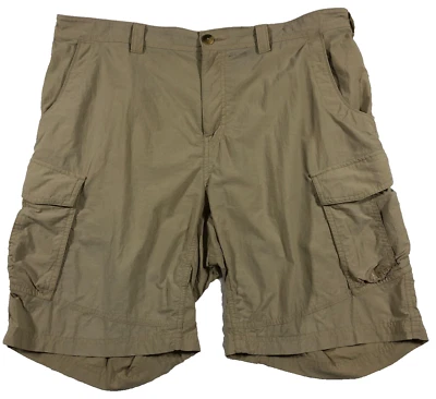 Мужские нейлоновые шорты-карго REI размер XL бежевые расслабленные плоские передние с высоким подъемом карманы - Изображение 1 из 4