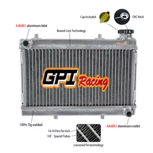 Aluminum Radiator for HONDA TRX250 TRX250R TRX 250 1988 1989 88 89 - Picture 1 of 4