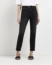 River Island Womens High Rise Jeans - Black - Various Sizes