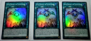 Yugioh! 3x Spellbook of Judgment 1.Ed. RA01-EN054 Super Rare play set 25th - Picture 1 of 1