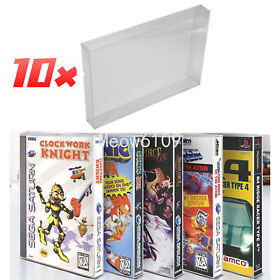 10x Box Protectors For SEGA CD/SATURN/PS1 LONGBOX Video Games Custom Cases CIB