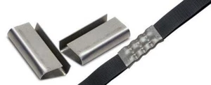 1000PC PET Strap Clips Seals Metal Seals Packing Strap Clip Heavy Duty 19mm - Picture 1 of 2