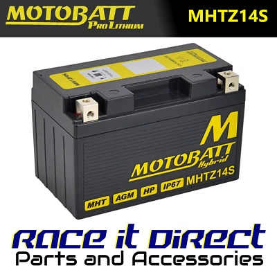 Motobatt Hybrid Battery for Honda CBR 1000 RR 2010-2014 Light Weight Lithium - Image 1 of 4