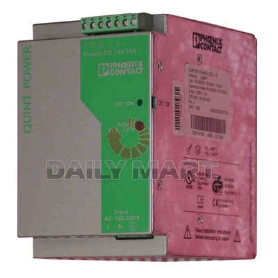 Phoenix 2938811 DIN Rail Mount AC-DC Enclosed Power Supply 12V 85-264V In QUINT - Image 1 of 2