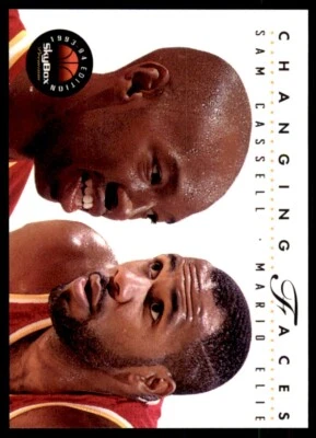 1993-94 SkyBox Basketball Card Sam Cassell/Mario Elie Houston Rockets #301 - Image 1 of 2