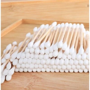 Bamboo Cotton Buds Biodegradable Friendly Wooden Organic Ear bud Swabs 2 Box/Set - Picture 1 of 14