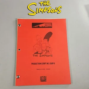 The Simpsons Production Used Script "Brake My Wife Please" - COA - Picture 1 of 10