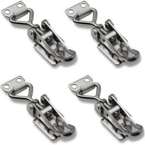 4Pcs Lock Toggle Latch Fastener 304 Stainless Steel Cabinet Clamps Hinges - Picture 1 of 8