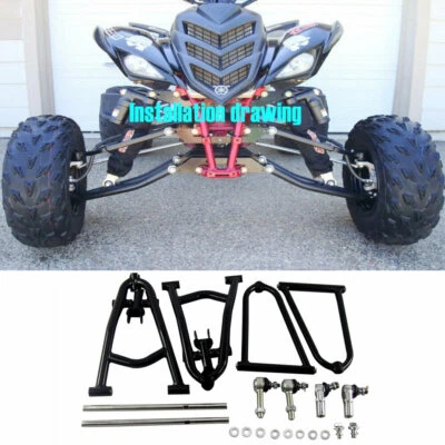 YFM700R YFZ450 A-Arms Set +5cm pro Seite, Länge + mit Tie Rod 2,54cm für Yamaha - Bild 1 von 4