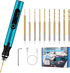 3-Speed Cordless Mini Drill Pen, Rechargeable DIY Electric Hand Drill with 10 Sm - Picture 1 of 12