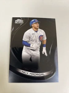 2022 Topps Chrom schwarz Baseball Nick Madrigal Basiskarte #48 #Cubs - Bild 1 von 2