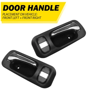 2X Interior Inside Door Handle Set For 1997-01 Honda CR-V CRV Front Left Right - Picture 1 of 13