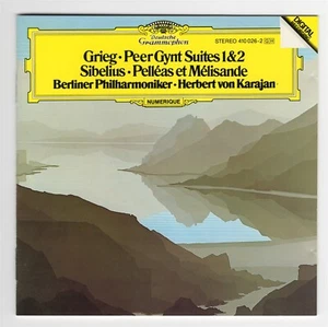 GRIEG Peer Gynt Suites 1 &2 SIBELIUS Pelleas et Melisande CD Berlin Phil KARAJAN - Picture 1 of 1