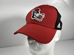 Cappello camionista Adidas North Carolina State Wolfpack NCAA Snapback nero a rete - Foto 1 di 9