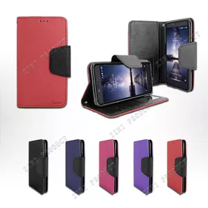 Für Boost Mobile ZTE MAX XL N9560 Folio Kartenfach Fotorahmen Halter Brieftasche Hülle - Bild 1 von 9