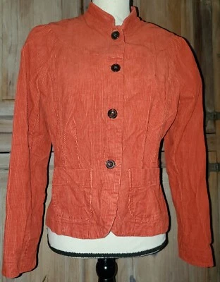 Chaqueta Blazer Willi Smith Naranja Quemado Pana Talla M Mediana Para Mujer *23 Foto 1 de 4