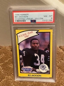 1995 Kenner Starting Lineup Bo Jackson PSA 8 Raiders Card LOW POP NEW CASE * - Picture 1 of 1