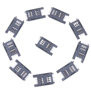10PCS SIM Card Holder 6PIN Card Socket SIM Card Slot Connector for Phon.e6 - Zdjęcie 1 z 11