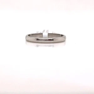 Tiffany & Co. Platinum 950 2mm Classic Band Ring Size 4.75 Retail $850 - Picture 1 of 3
