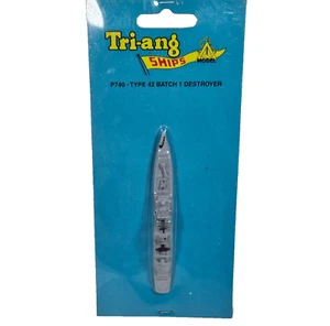 TRI-ANG SHIPS MINIC : P740 Type 42 Batch 1 Destroyer New On Card 1:1200 Scale - Picture 1 of 10