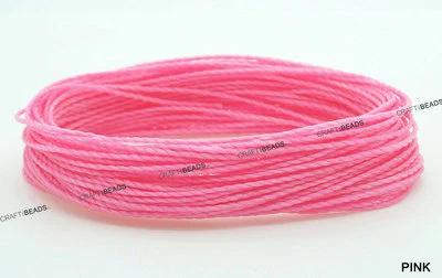 1MM Waxed Polyester Linhasita Cord Macrame Bracelet Artisan DIY String - 10yards - Image 1 of 4