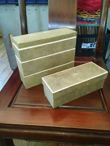 Vintage Authentic R & Y AUGOUSTI Paris Trinket Jewelry Box Stingray Leather - Picture 1 of 22