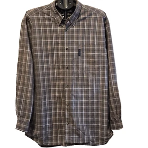 Columbia Casual Long Sleeve Button Down Shirt Men's XL Grey Plaid - Picture 1 of 5