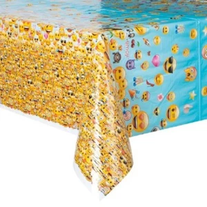 Emoji Party Plastic Table Cover New Free Ship Smiley Kids - Bild 1 von 1