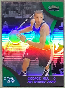 2007-08 Topps Finest #126 George Hill Green Refractor /149 Rookie