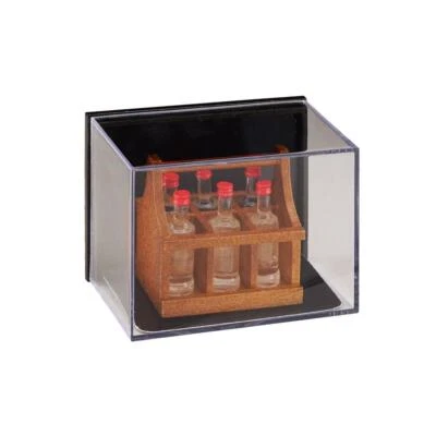 Reutter Porzellan Holzflaschenträger mit Flaschen Puppenstube 1:12 Art 1.414/5 - Bild 1 von 4