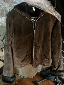 Wilson maxima Brown Suede leather jacket Women’s Medium - Picture 1 of 2