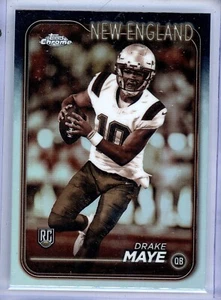 2024 Topps Chrome Drake Maye RC Sepia Refractor - Picture 1 of 2