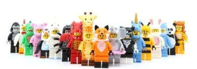 Lego Collectible Minifigures 18x Animal Suit Costume Minifigures Bumblebee Panda - Image 1 of 2