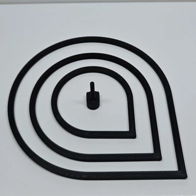 CJAQUATIC Aquarium Schwimm Pflanzenring Futterportal Ecke Aquascaping 50 - 200 mm schwarz