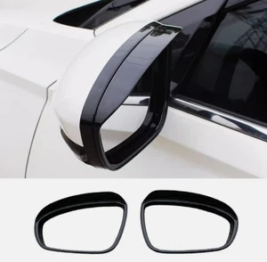For Nissan Altima 2019-2024 Bright black Rearview Mirror Rain Eyebrow Trim - Picture 1 of 9