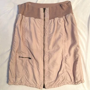 Transit Par Solch lässiger Seidenrock Taschen Reißverschluss Altrosa Stretch Taille 4 - Bild 1 von 9