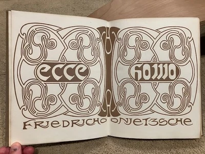 NIETZSCHE - Ecce Homo (1908) first edition; Henry Van De Velde Art Nouveau - Image 1 of 4