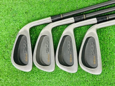 Wilson 1200 Iron Set 3-8+SW RH Wilson 1200 Original Carbon Shaft Graphite EL2866 - Image 1 of 4