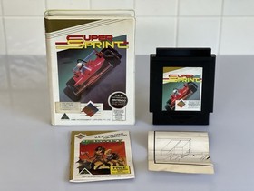 Super Sprint Nintendo NES HES Piggy Back Cart AUS Complete + Catalogue