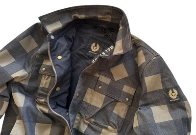 CHAQUETA DE MOTO DE MEZCLILLA ELÁSTICA BELSTAFF MANSION CORDURA RARA NUEVA CON ETIQUETAS TALLA: 4XL Foto 1 de 4