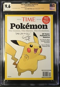 POKEMON TIME MAGAZINE Pikachu-CGC/JSA Veronica Taylor 9.6 - Bild 1 von 2