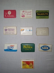 Vintage Hotel Sammler Seifenstücke Lot 10 Hotel Mini Bar Seifen.. #P - Bild 1 von 6