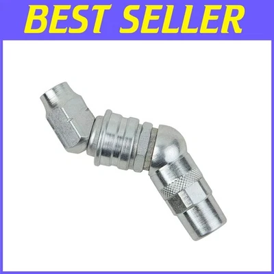 Zinc-Plated Swiveling Grease Coupler - 3-Jaw Design for Effective Lubrication - Image 1 of 4
