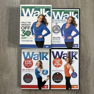 Walk On Walk The Weight Off 30 Day Plan 3 DVD Box Set Complete Jessica Smith - Picture 1 of 14