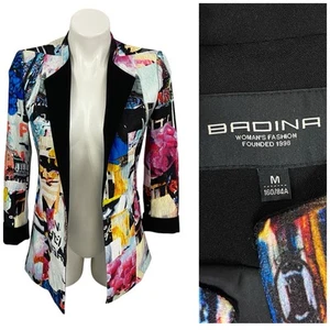 Blazer Badina Mujer Mediano Popart Chaqueta Officecore Corpcore Carrera Sala de Juntas - Imagen 1 de 16