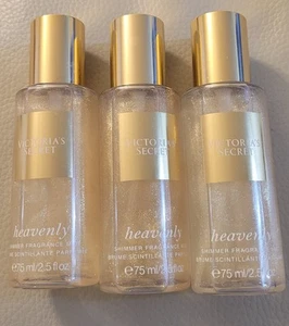 3X VICTORIA'S SECRET HEAVENLY SHIMMER FRAGRANCE BODY MIST SPRAY 2.5 OZ NEW - Picture 1 of 1