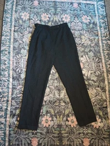 Vintage Harve Benard Damen Wollhose 8 grau High Rise Academia Old Money - Bild 1 von 15