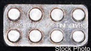 Monarch Precious Metals Lego Stackable 1 oz .999 Fine Silver Bar - Picture 1 of 3
